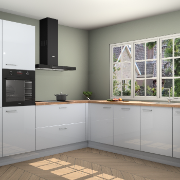 Sneeuwwitte Hoogglans keuken Casablanca 103088