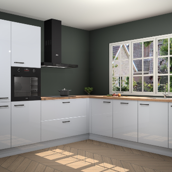 Sneeuwwitte Hoogglans keuken Casablanca 103091