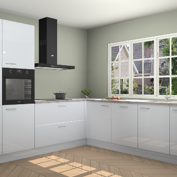 Sneeuwwitte Hoogglans keuken Casablanca 103126