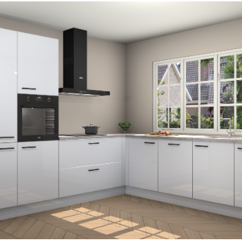 Sneeuwwitte Hoogglans keuken Casablanca 103128