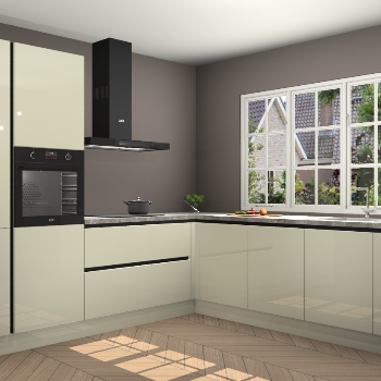 Magnolia Hoogglans greeploze keuken Casablanca 103413