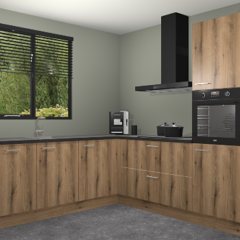 Goud Eiken keuken Porto 103145