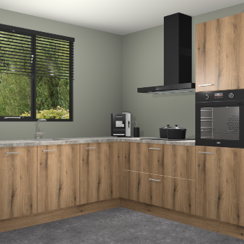 Goud Eiken keuken Porto 103151