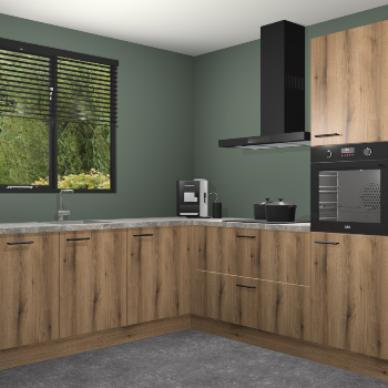 Goud Eiken keuken Porto 103153