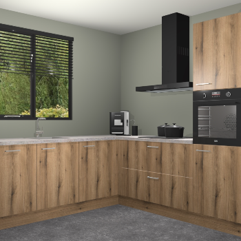 Goud Eiken keuken Porto 103157