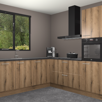 Goud Eiken keuken Porto 103162