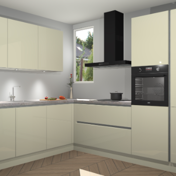 Magnolia hoogglans greeploze keuken Buenos Aires 103752