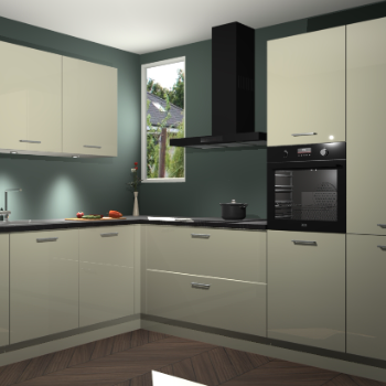 Magnolia hoogglans keuken Buenos Aires 103757