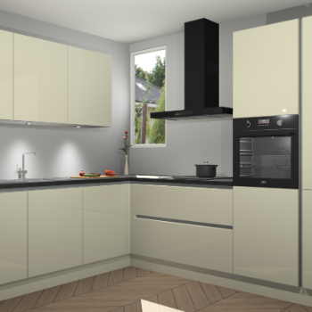 Magnolia hoogglans greeploze keuken Buenos Aires 103758