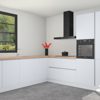 Sneeuwwitte greeploze keuken Porto 103638