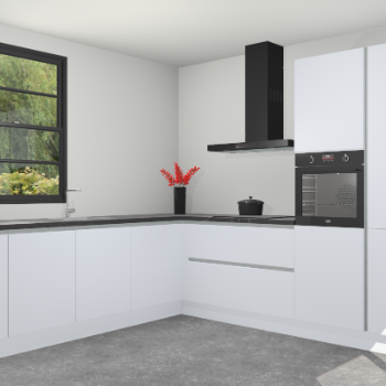 Sneeuwwitte greeploze keuken Porto 103674