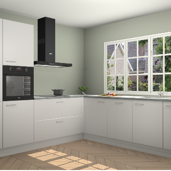 Zijdegrijze keuken Casablanca 103914