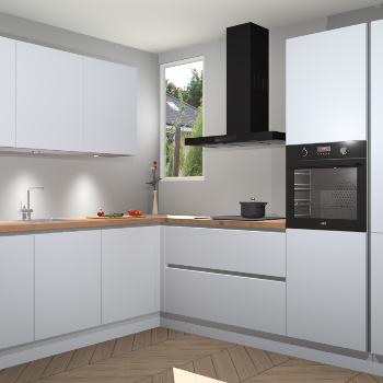 Sneeuwwitte greeploze keuken Buenos Aires 103770