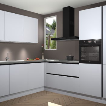 Sneeuwwitte greeploze keuken Buenos Aires 103786