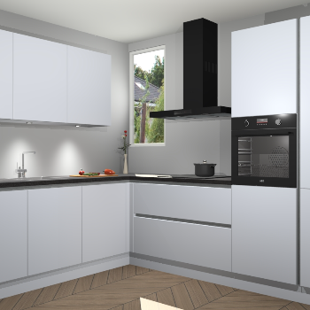 Sneeuwwitte greeploze keuken Buenos Aires 103789