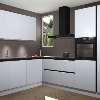 Sneeuwwitte greeploze keuken Buenos Aires 103792