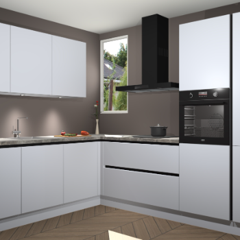 Sneeuwwitte greeploze keuken Buenos Aires 103817