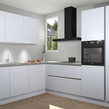 Sneeuwwitte greeploze keuken Buenos Aires 103826