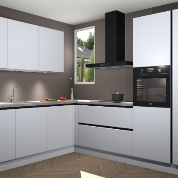 Sneeuwwitte greeploze keuken Buenos Aires 103829