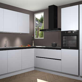 Sneeuwwitte greeploze keuken Buenos Aires 103847