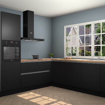 Zwarte greeploze keuken Casablanca 104242