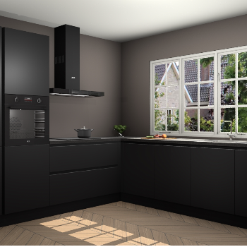 Zwarte greeploze keuken Casablanca 104462