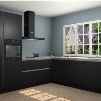 Zwarte greeploze keuken Casablanca 104465