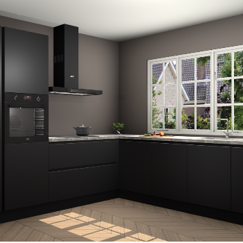 Zwarte greeploze keuken Casablanca 104468