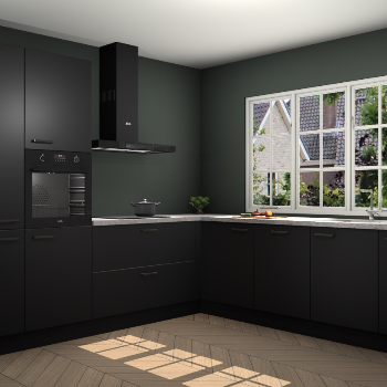 Zwarte keuken Casablanca 104473