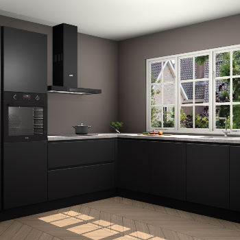 Zwarte greeploze keuken Casablanca 104474