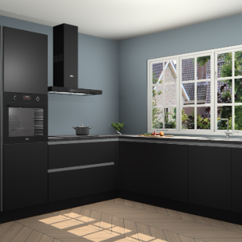 Zwarte greeploze keuken Casablanca 104477