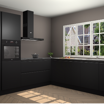 Zwarte greeploze keuken Casablanca 104480