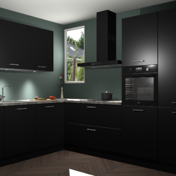 Zwarte keuken Buenos Aires 104650