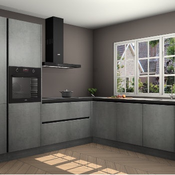 Beton Parelgrijs greeploze keuken Casablanca 104502