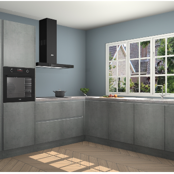 Beton Parelgrijs greeploze keuken Casablanca 104511