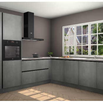 Beton Parelgrijs greeploze keuken Casablanca 104514