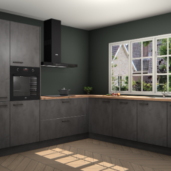 Beton Antraciet keuken Casablanca 104525