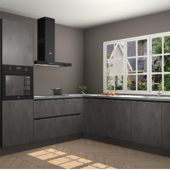 Beton Antraciet greeploze keuken Casablanca 104587