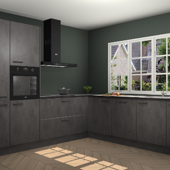 Beton Antraciet keuken Casablanca 104592