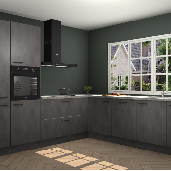 Beton Antraciet keuken Casablanca 104598