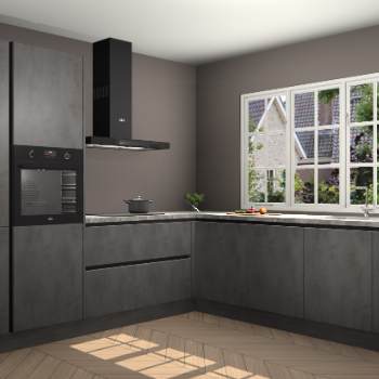 Beton Antraciet greeploze keuken Casablanca 104599