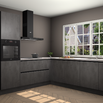 Beton Antraciet greeploze keuken Casablanca 104605