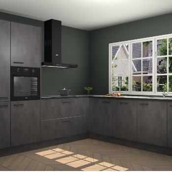 Beton Antraciet keuken Casablanca 104610