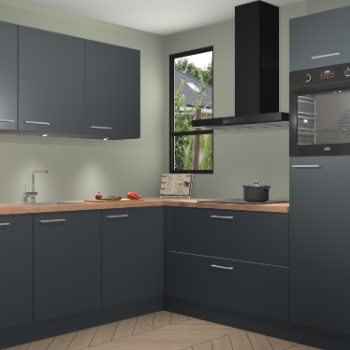 Onyxgrijze keuken Johannesburg 103899