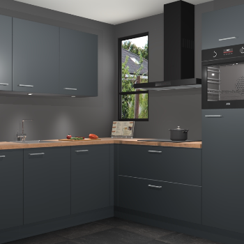 Onyxgrijze keuken Johannesburg 103900