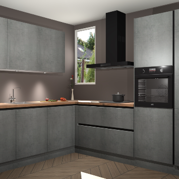 Beton Parelgrijs greeploze keuken Buenos Aires 104896