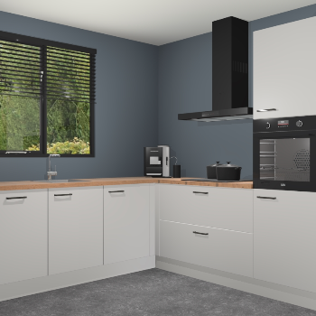 Zijdegrijze keuken Porto 103953