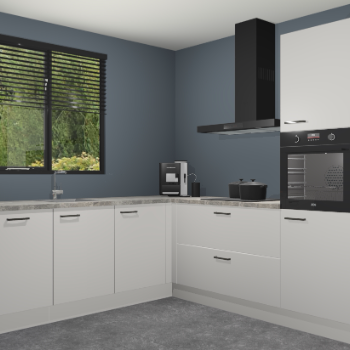 Zijdegrijze keuken Porto 103977