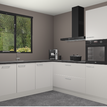 Zijdegrijze keuken Porto 103985