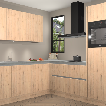 Madera Natuur greeploze keuken Johannesburg 104114